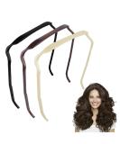  Square Headbands for Women & Men - 3 Piece Invisible Hair Ties for Curly & Thick Hair - Stylish Hair Bands for Sunglasses  - Buy Online on GoSupps.com