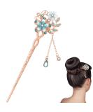 FRCOLOR Rhinestone Hair Stick  Chinese Hair Chopsticks Hairpin Chignon Pin for Women Girls (Blue) - Buy Online on GoSupps.com