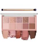 BestLand 10 Colors Eye Shadow Palette - Long-Lasting Matte, Glitter, Shimmer, and Metallic Finishes with Brush - Korean Eye Makeup for Natural and Bold Looks (Rosy) - Buy Online on GoSupps.com