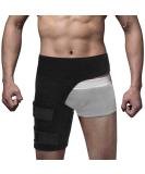 Zerone Hip Brace & Groin Support | Adjustable Compression Wrap for Sciatica Thigh & Hamstring Pain Relief - Buy Online on GoSupps.com