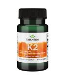 Swanson Natural Vitamin K2 100 mcg - 30 Softgels - Supports Bone & Heart Health - Buy Online on GoSupps.com