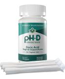 pH-D Feminine Health - 600 mg Boric Acid Suppositories - Woman Owned - for Vaginal Odor Use - 12 Count 12 Count (Pack of 1) - Buy Online on GoSupps.com