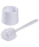 Carlisle 36719700 Toilet Bowl Brush with Hideaway Holder - Polypropylene, White - 16 Height x 14.5 Width - Buy Online on GoSupps.com