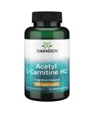 Swanson Acetyl L-Carnitine Hcl 500mg 120 Veg Capsules - Buy Online on GoSupps.com