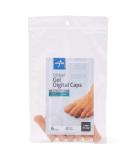 Medline Gel Ribbed Digital Toe Caps - Stretchable Fabric Cushioning for Ingrown Toenails & Corns Reusable Large/XL - Pack of 6 - Buy Online on GoSupps.com