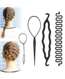 Shop Topsy Tail DIY Hair Styling Tools - 4-Piece Magic Braid Set for Women & Girls - Buy Online on GoSupps.com