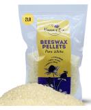 HUNNYBEE 100% Pure Beeswax Pellets 2LB - Ideal for DIY Candles Skin Care Lip Balm & Soap Making - Pure White Bees Wax - Buy Online on GoSupps.com