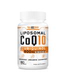 High Potency 600mg Ubiquinol CoQ10 with Liposomal Absorption - Powerful Antioxidant Coenzyme Q10 - 60 Easy-Swallow Softgels - Buy Online on GoSupps.com
