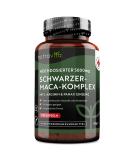 Maca capsules black - high -dose with 5000mg - 180 vegan capsules - additionally with Panax Gingeng and L -arginine - laboratory tested in Germany - without additives and GMO FREE - 6 monthly supply - Buy Online on GoSupps.com