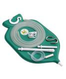 Enema Bag Kit for Colon Cleansing | Platinum Cured Silicone Hose - 2 Quart Green - Buy Online on GoSupps.com