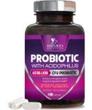 Daily Probiotic Supplement with 60 Billion CFU, Prebiotics & Acidophilus - 180 Capsules for Digestive Support - Non-GMO & Shelf Stable - Buy Online on GoSupps.com