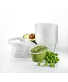 Mummy Cooks 20 Freezable Weaning Portion Pots | BPA-Free & Reusable for Babies 6 Months - Buy Online on GoSupps.com