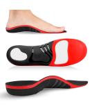 Plantar Fasciitis Strong Arch Support Insoles for Men Women - High Arch Orthotic Inserts for Arch Pain & Flat Feet - Heavy Duty Relief Insoles - Black - M UK 8-9.5 (28cm) - Buy Online on GoSupps.com