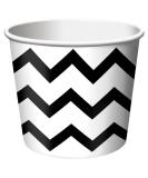 Creative Converting Chevron Treat Cups - Black/White Blue - One Size - Buy Online on GoSupps.com
