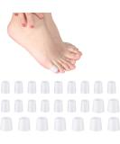 Soft Gel Toe Cushion Tubes - 24pc Set for Corns, Blisters, Calluses - Toe & Finger Protectors - Buy Online on GoSupps.com