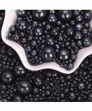 Buy Edible Black Pearl Candy - 120g Cake Decorations for Birthdays Halloween Thanksgiving & Christmas Parties - Buy Online on GoSupps.com