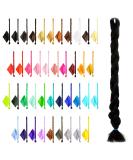Premium 2m Long Mybraids - One-Colored Artificial Hair Extensions for Rasta Braids Dreads Box Braids & Cornrows - Natural Black - Buy Online on GoSupps.com