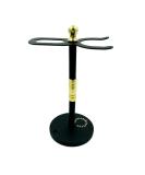 ZEVA High Grade Stainless Steel Shaving Stand for Razor & Brush - Black/Gold | Premium Grooming Accessory for Men - Buy Online on GoSupps.com