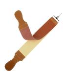 Grandslam Professional Leather Strop for Straight Razor Sharpening - Dual Cowhide and Canvas Strop (Brown) - Buy Online on GoSupps.com
