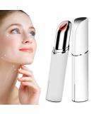 Neck Face Massager - BUV Mini LED Sculpting Tool with 3 Color Modes & Vibration for Enhanced Skin Care - Baby White - Buy Online on GoSupps.com