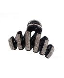Rhinestone Hair Claw Clip for Women - Elegant Black Crystal Hairpin by Fodattm - Buy Online on GoSupps.com
