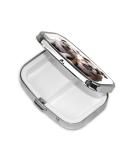 Portable Bulldog Pill Box - 2 Compartment Medicine Organizer for Travel | Unique Gift Idea | Metal Vitamin & Fish Oil Case - Buy Online on GoSupps.com