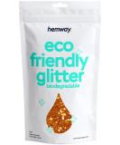 Buy Hemway Eco-Friendly Biodegradable Glitter - 100g Copper | Vegan Cosmetic Safe Sparkle for Face Eyes Body Hair Nail & Craft - Buy Online on GoSupps.com