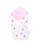 Baby Swaddle Wrap Blanket | Newborn Cotton Swaddling Sleeping Bag 0-3 Months (Pink Stars) - Buy Online on GoSupps.com