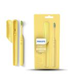 Philips One battery-operated electric toothbrush Mango HY1100/02 Yellow Mango yellow (AAA battery) Mango - Buy Online on GoSupps.com