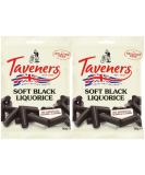 2 x Taveners Soft Black Liquorice 65g - Classic British Confectionery Treat - Buy Online on GoSupps.com