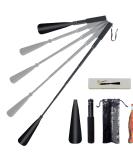Retractable Aluminum Shoe Horn with Long Handle for Seniors, Pregnant Women, Men, and Kids - Portable Dressing Aid Rod with Adjustable Length - 7.9-37.7 inches - Buy Online on GoSupps.com