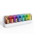Weekly Pill Organizer - 7 Day Twice Daily Medicine Box for Vitamins Fish Oil & Supplements - BPA Free & Easy to Clean - Buy Online on GoSupps.com