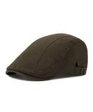 VOBOOM Men Cotton Newsboy Beret Hat Duckbill Buckle Cabbie Cap - Army Green - Buy Online on GoSupps.com