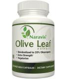 Naravis Olive Leaf Extract - 750mg - 120 Veggie Capsules - 20% Oleuropein - Non-GMO - Immune Support - Cardiovascular Health - Antioxidant Supplement - Buy Online on GoSupps.com