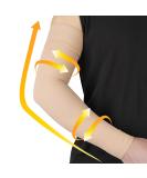 Beister Medical Compression Arm Sleeve for Men Women(Single)  20-30 mmhg Full Arm Support with Silicone Band  Graduated Compression Arm Brace for Pain Relief  Swelling  Lipedema  Lymphedema  Arthritis Beige Medium - Buy Online on GoSupps.com