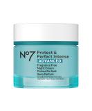 No7 Protect & Perfect Intense Advanced Fragrance Free Night Cream - Vitamin E & Shea Butter - Collagen Peptide Moisturizer - Buy Online on GoSupps.com