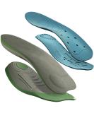 3/4 Arch Support Insoles for Men & Women - 2 Pairs for Plantar Fasciitis Relief Foot & Heel Pain - Fits Boots Flats & Work Shoes - SUPPORTMAX (Men 9-9.5 / Women 10-10.5 - Buy Online on GoSupps.com