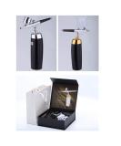 I.E.E. Rechargeable Portable Makeup Airbrush Set - Mini Compressor for Tattoo, Nail Art, Face Paint - Black + Silver - Buy Online on GoSupps.com
