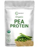 North America Grown, Organic Pea Protein Powder, 1KG (2.2 Pounds), Plant-Based Vegan Protein Organic, Rich in Branched Chain Amino Acids, Flavonoids and Minerals, No GMOs & Vegan Friendly - Buy Online on GoSupps.com