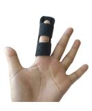 Trigger Finger Splint for Pain Relief & Finger Straightening | Ideal for Mallet Finger & Stenosing Tenosynovitis | Black Splint with Hole - Buy Online on GoSupps.com