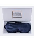 Zimasilk 100% Pure Mulberry Silk Sleep Mask | 22 Momme | Ultra Soft & Comfortable Navy Blue Eye Mask for Restful Sleep - Buy Online on GoSupps.com