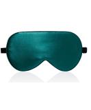 LaCourse 100% Natural Mulberry Silk Sleep Eye Mask - 19 Momme Organic Silk - Adjustable & Comfortable - Blackish Green - Buy Online on GoSupps.com