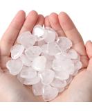 Xiannvxi 20pcs Crystal Heart Stones | Clear Quartz Natural Healing Gemstones | Reiki Palm Stones for Love & Energy - Buy Online on GoSupps.com