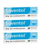Soventol Gel 3 x 20g - Cooling Relief for Insect Bites & Itching | Family-Friendly Travel Pharmacy Solution - Buy Online on GoSupps.com