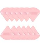 JASSINS 12-Piece Cotton Powder Puff Set - Super Soft Triangle Puffs for Makeup - Pink - Buy Online on GoSupps.com
