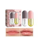 Natural Lip Plumper Set - Day & Night Serum for Lip Care Enhancement - 2PCS, 35.0g - Buy Online on GoSupps.com