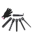 Zealite 5 in 1 Curling Iron Set - Luxurious Hair Curling Wand with Free Heat Resistant Glove | International Shipping Available - Buy Online on GoSupps.com