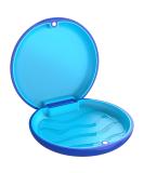 Dnom Bite Can: Durable Denture Container & Prosthesis Box with Silicone Mat - Perfect for Braces & Dental Care - Buy Online on GoSupps.com