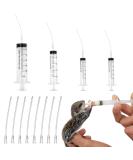 Baby bird parrot feeding syringe set with 8 pieces gavage tubes baby birds parrot decoration spray hand feeding spray for feeding dairy birds parrot small (10ml /20ml /60ml) - Buy Online on GoSupps.com