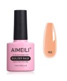 AIMEILI 8-in-1 Builder Base Gel Sheer Color Nail Polish - Long Lasting & Easy to Apply - 10ml (Pack of 1) - Buy Online on GoSupps.com